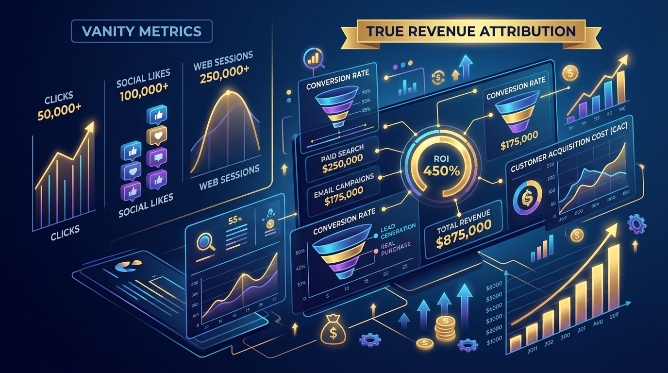 Why Most Agencies Report Vanity Metrics and How Revenue Attribution Changes Everything